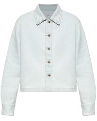 Off-White c/o Virgil Abloh - Button-Up Denim Shirt - Lyst