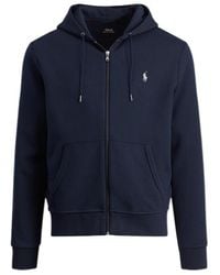 Polo Ralph Lauren - Polo Pony Embroidered Zip-Up Hoodie - Lyst
