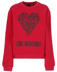 Moschino - Round-Neck Pullover Sweater - Lyst
