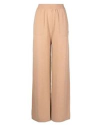 MSGM - Embroidered-Logo Knit Trousers - Lyst