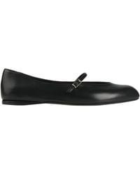 Max Mara - Minimalist Leather Mary Jane Shoes - Lyst