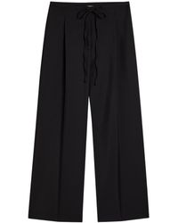Rohe - Drawstring Straight-Leg Wool-Blend Trousers - Lyst
