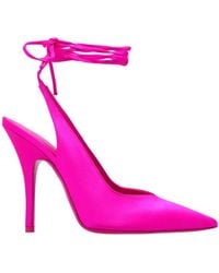 The Attico - The Venus Pointed-Toe Slingback Pumps - Lyst