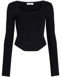 Alaïa - Wool-Blend Corset - Lyst
