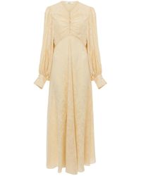 Chloé - Chloé Ruched Maxi Dress - Lyst