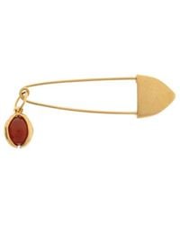 Jil Sander - Drop Charm Safety Pin Brooch - Lyst