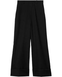 Celine - Cropped Cuff Trousers - Lyst