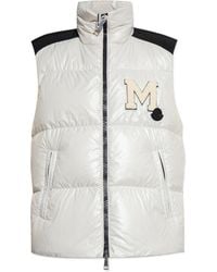 Moncler - Logo Motif Patch Detail Padded Vest - Lyst