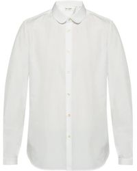 Saint Laurent - Peter Pan Collar Shirt - Lyst
