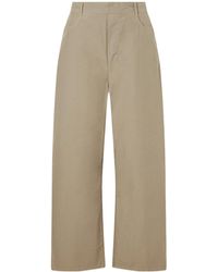 Leset - Kyoto Cotton-Poplin Low-Rise Wide-Leg Pants - Lyst