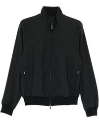 Emporio Armani - Wool Blend Bomber Jacket - Lyst