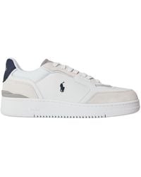 Polo Ralph Lauren - Solid Color Court Trainers - Lyst