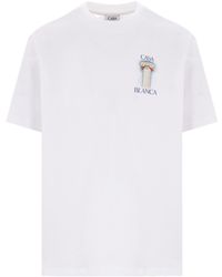 CASABLANCA - La Colonne T-Shirt - Lyst