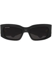 Balenciaga - Eyewear Rectangle Frame Sunglasses - Lyst
