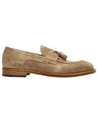 Eleventy - Tassel Suede Loafers - Lyst
