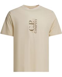 C.P. Company - Logo Printed Crewneck T-Shirt - Lyst