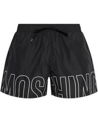 Moschino - Drawstring Swim Trunks - Lyst