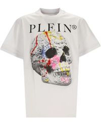Philipp Plein - Short-Sleeved T-Shirt With Round Neck - Lyst