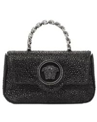 Versace - La Medusa Embellished Chain-Linked Mini Tote Bag - Lyst