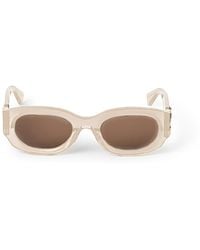 Off-White c/o Virgil Abloh - Oval Frame Sunglasses - Lyst