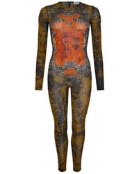 Jean Paul Gaultier - Printed Jumpsuit - Lyst