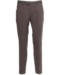 PT01 - Pt Torino Turn-Up Hem Straight-Leg Trousers - Lyst
