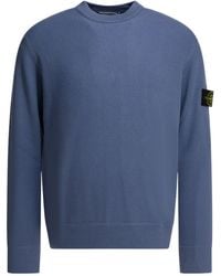 Stone Island - Ribbed Patch Sweater - Lyst
