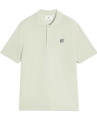Maison Kitsuné - Fox-Motif Polo Shirt - Lyst
