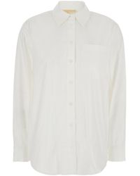 MICHAEL Michael Kors - Stretch Poplin Shirt - Lyst