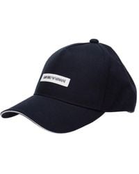 Emporio Armani - Logo-Patch Curved Peak Baseball Cap - Lyst