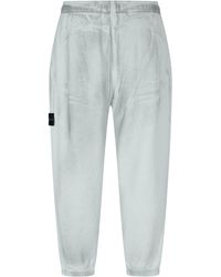 Stone Island - Solid Color Casual Pants - Lyst