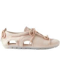 Simone Rocha - Suede-Trimmed Satin Sneakers - Lyst