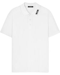 Versace - Logo Patch Short-Sleeved Polo Shirt - Lyst