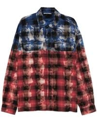 Palm Angels - Checked Long-Sleeved Shirt - Lyst