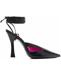 The Attico - The Pointed-Toe Lace-Up Pumps - Lyst