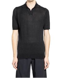 Lardini - Short-Sleeved Polo Shirt - Lyst