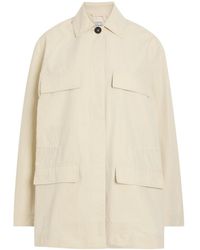 TOTEME - Drawstring Cotton-Blend Poplin Jacket - Lyst