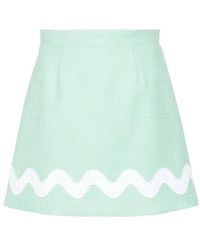 Patou - Tweed Mini Skirt - Lyst