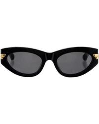 Bottega Veneta - Logo Sunglasses - Lyst