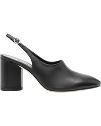 Aeyde - 75Mm Leather Slingback Pumps - Lyst