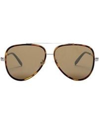 McQueen - Logo Sunglasses - Lyst