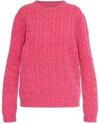 Valentino - Crewneck Long-Sleeved Jumper - Lyst