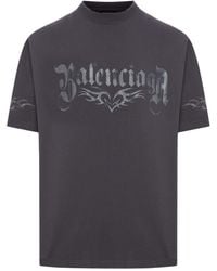 Balenciaga - Logo Printed Vintage Medium-Fit T-Shirt - Lyst