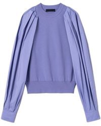 Juun.J - Round Neck Bubble Sleeve Sweater - Lyst