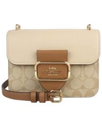 COACH - Morgan Square Printed Panel Shoulder Bag - Lyst