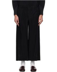Homme Plissé Issey Miyake - Pleated Knit Casual Pants - Lyst