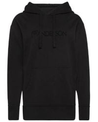 JW Anderson - Classic Logo-Embroidered Hoodie - Lyst