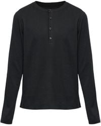 Rag & Bone - Waffle Henley Long Sleeve T-Shirt - Lyst