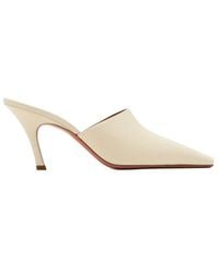 AMINA MUADDI - Square-Toed High-Heeled Mules - Lyst