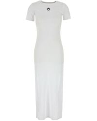 Marine Serre - Crescent Moon Embroidered Maxi Dress - Lyst